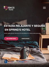 Web hotelera para Springs Hotel.